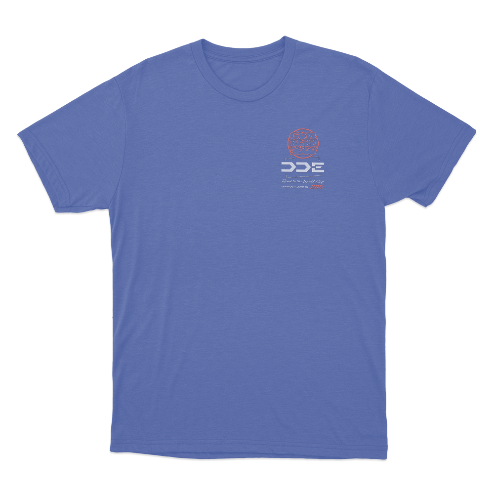 DDE Gumball 3000 2026 Unisex T Shirt Blue DDE Gumball 3000 2026 Unisex T Shirt Blue