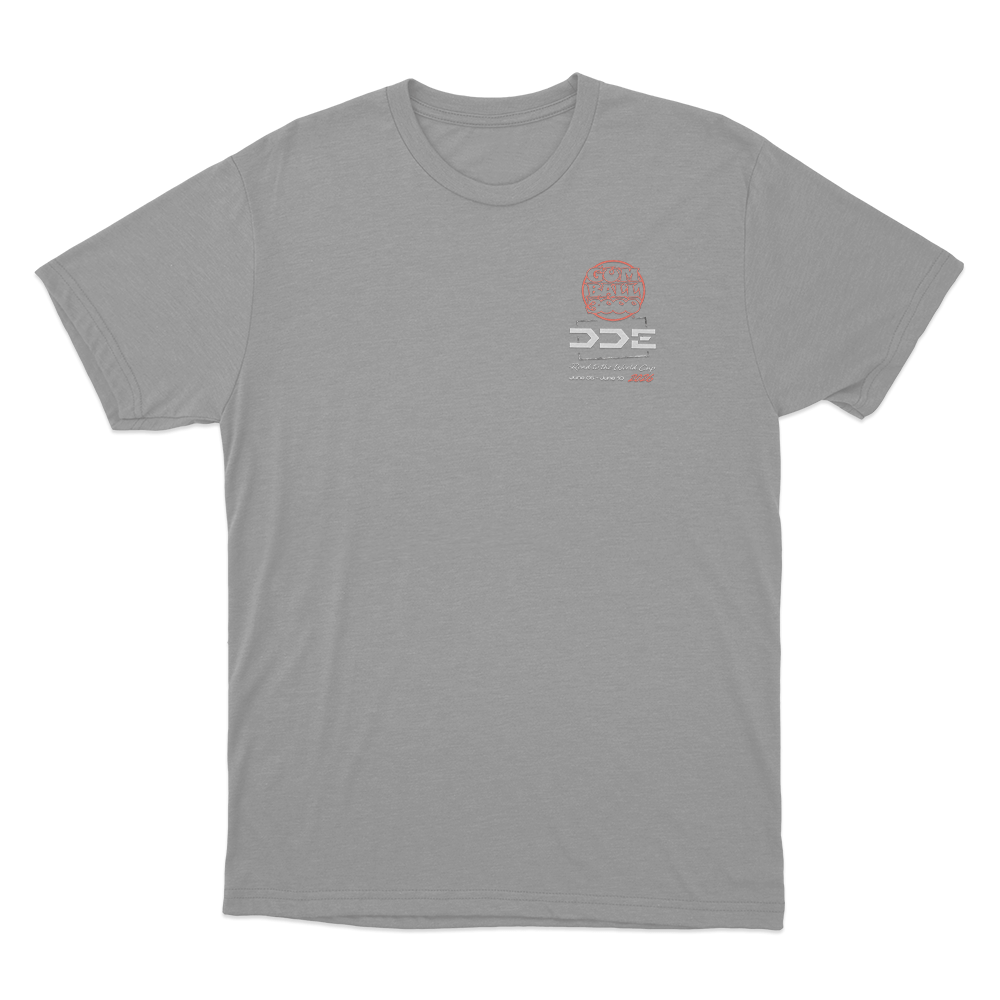DDE Gumball 3000 2026 Unisex T Shirt Grey DDE Gumball 3000 2026 Unisex T Shirt Grey