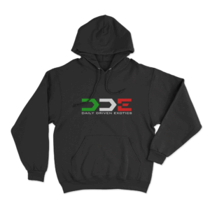 Daily Driven Exotics Logo Unisex Hoodie Black