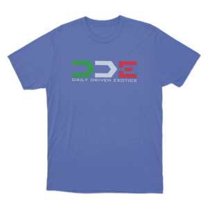 Daily Driven Exotics Logo Unisex T Shirt Blue