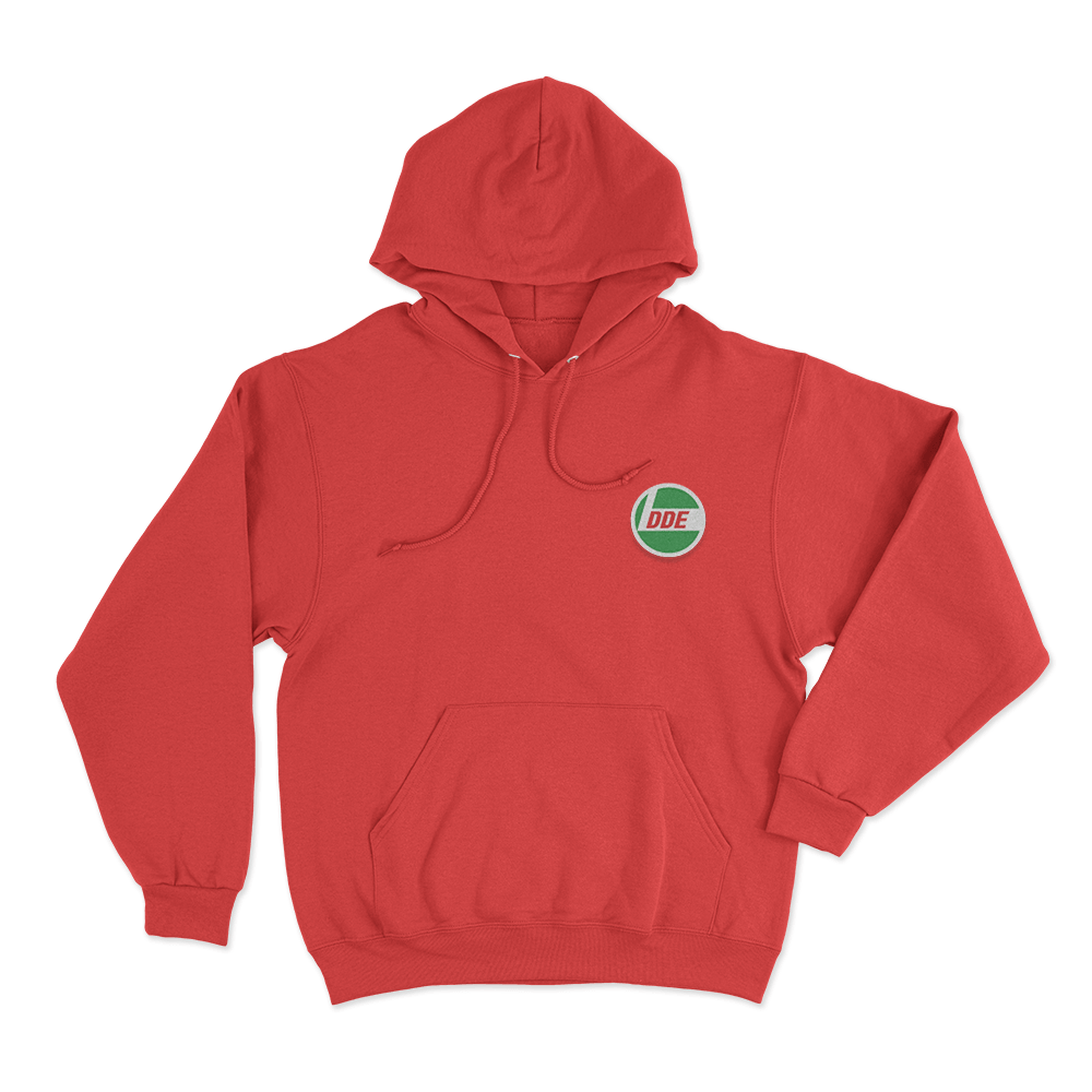 Dde Gas Station Logo Unisex Hoodie Red Dde Gas Station Logo Unisex Hoodie Red