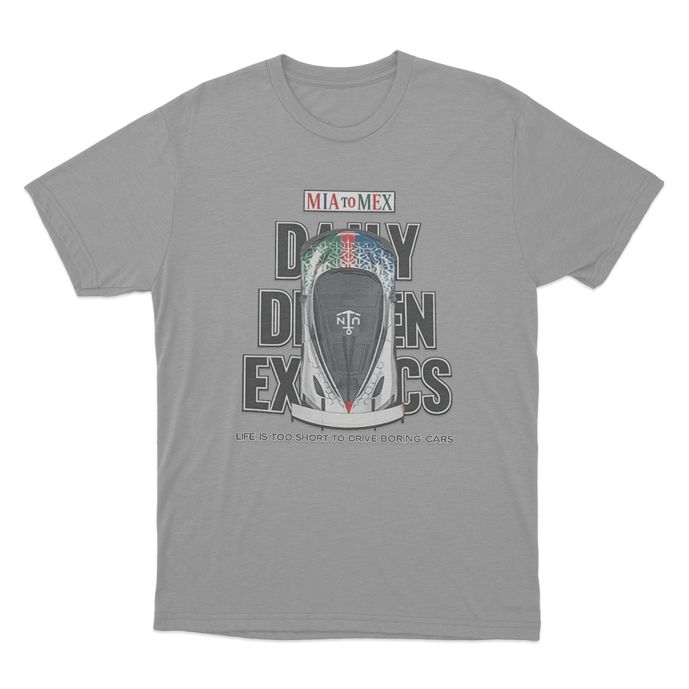 Mia-Mex Rally Unisex T Shirt Grey Mia Mex Rally Unisex T Shirt Grey