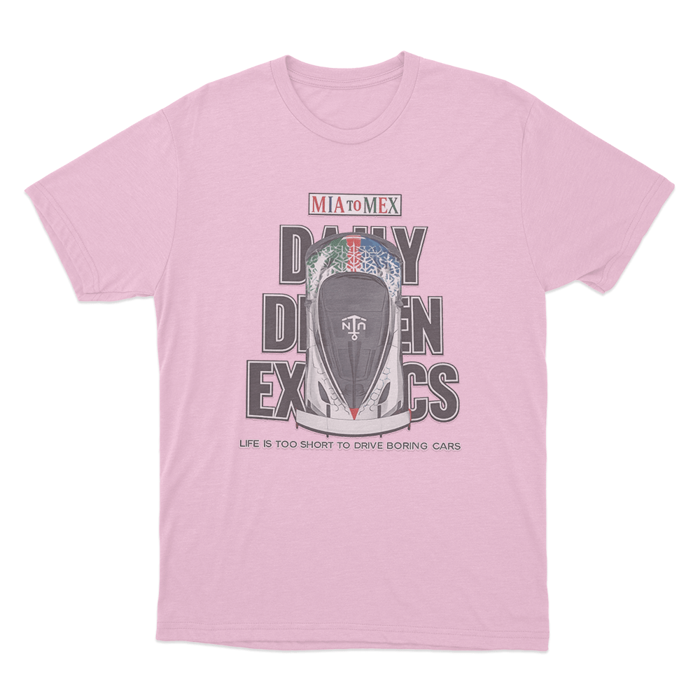 Mia-Mex Rally Unisex T Shirt Pink Mia Mex Rally Unisex T Shirt Pink