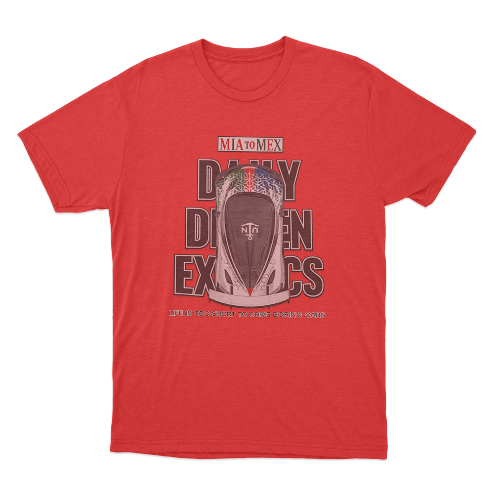 Mia-Mex Rally Unisex T Shirt Red Mia Mex Rally Unisex T Shirt Red