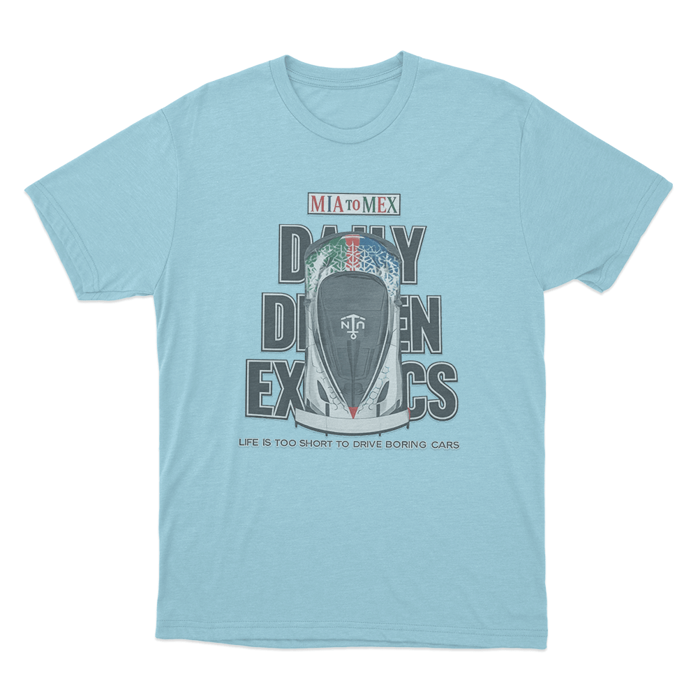 Mia-Mex Rally Unisex T Shirt Sky Blue Mia Mex Rally Unisex T Shirt Sky Blue
